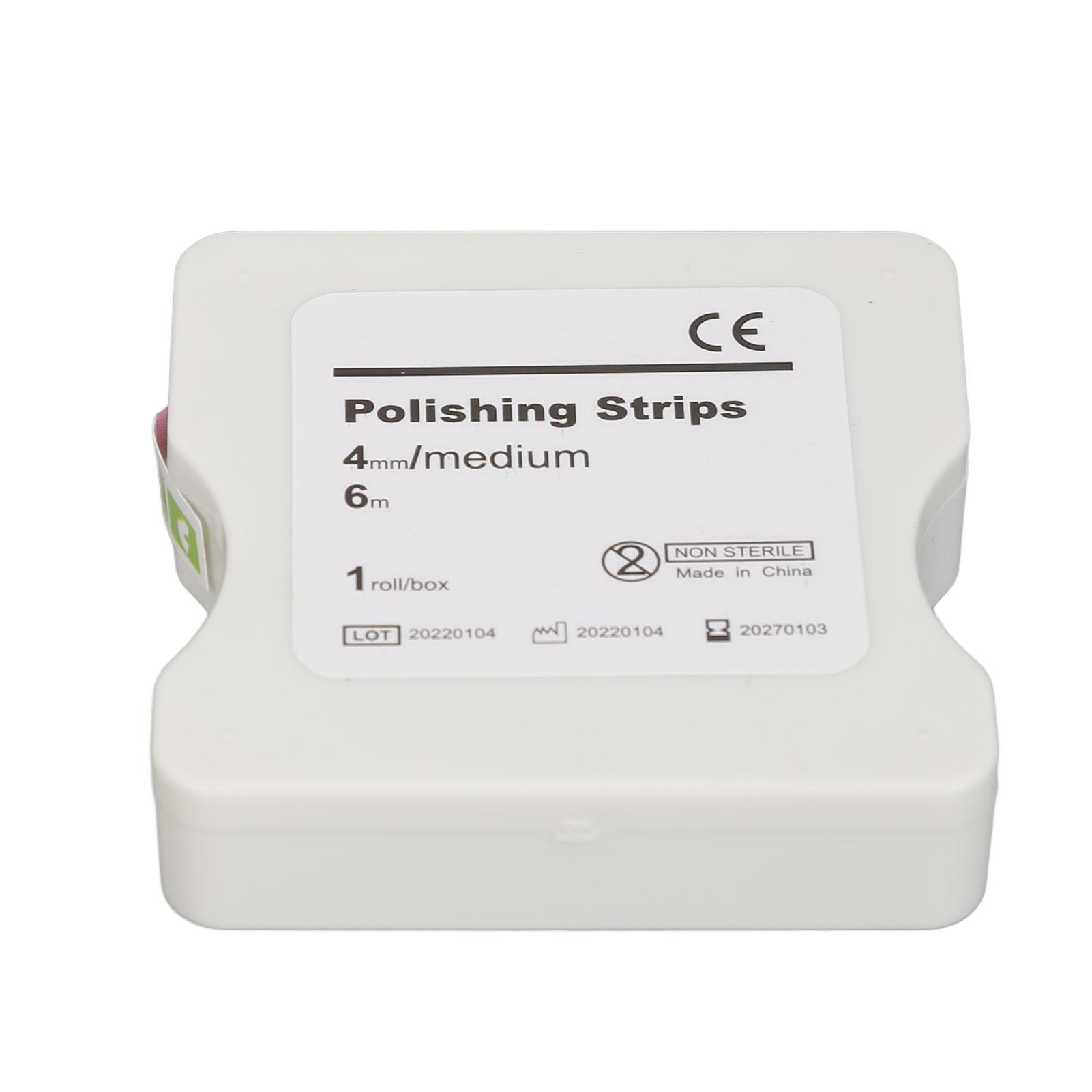 4mm 6m Dental Polishing Strips Resin Abrasive Teeth Finishing Grinding Sanding Strips Teeth Cleaning Tool