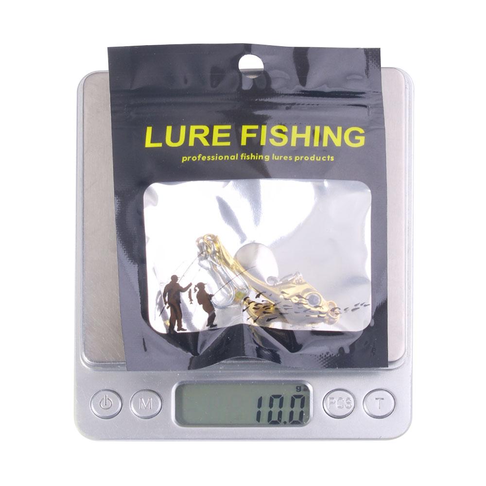 Spinner Bait 7g 10g 15g Metal Vib Fishing Lure Trolling Rotating Spoon Wobbler Sinking Hard Bait With Sequin Pesca For Bass Pike