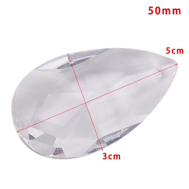 Clear Chandelier Glass Crystals Lamp Multi Faceted Bead Hanging Drops Pendants