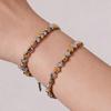 European & American Fashion Star Zirconium Necklace & Bracelet Set - Color-block Stainless Steel Jewelry