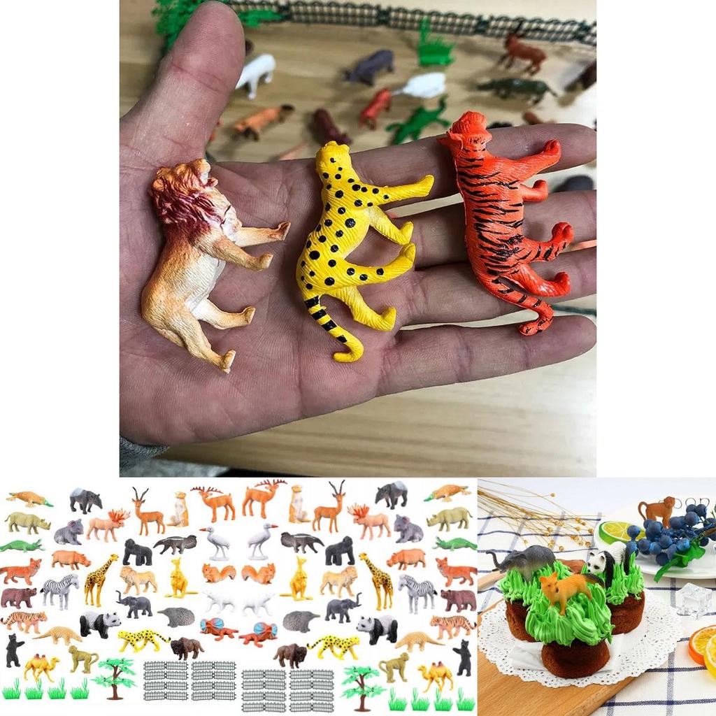Animal Set 53 Pieces Of Wild Animals Ocean Insects Farm Dinosaurs Simulation Small Animal Models For Children Characters)