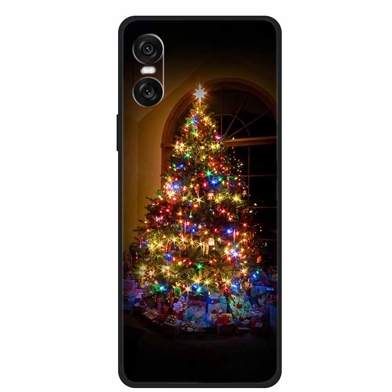 Christmas Phone Cases For Sony Xperia 10 VI 5G Case Soft TPU Silicone Santa Santa Claus Cover For Xperia 10VI Cover Bumper Funda
