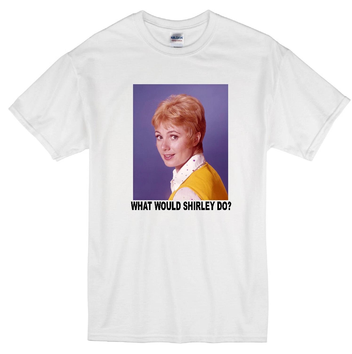SHIRLEY WWD? PARTRIDGE FAMILY SHIRLEY JONES SINGER MUSIC RETRO TV WHITE T-shirt 4XL