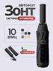 10-Rib Fully Umbrella with Black Coating for Rain and Sun, Black