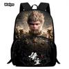 Wukong Black Myth Wukong Spiel Animation Rucksack Schüler Schultasche Computertasche