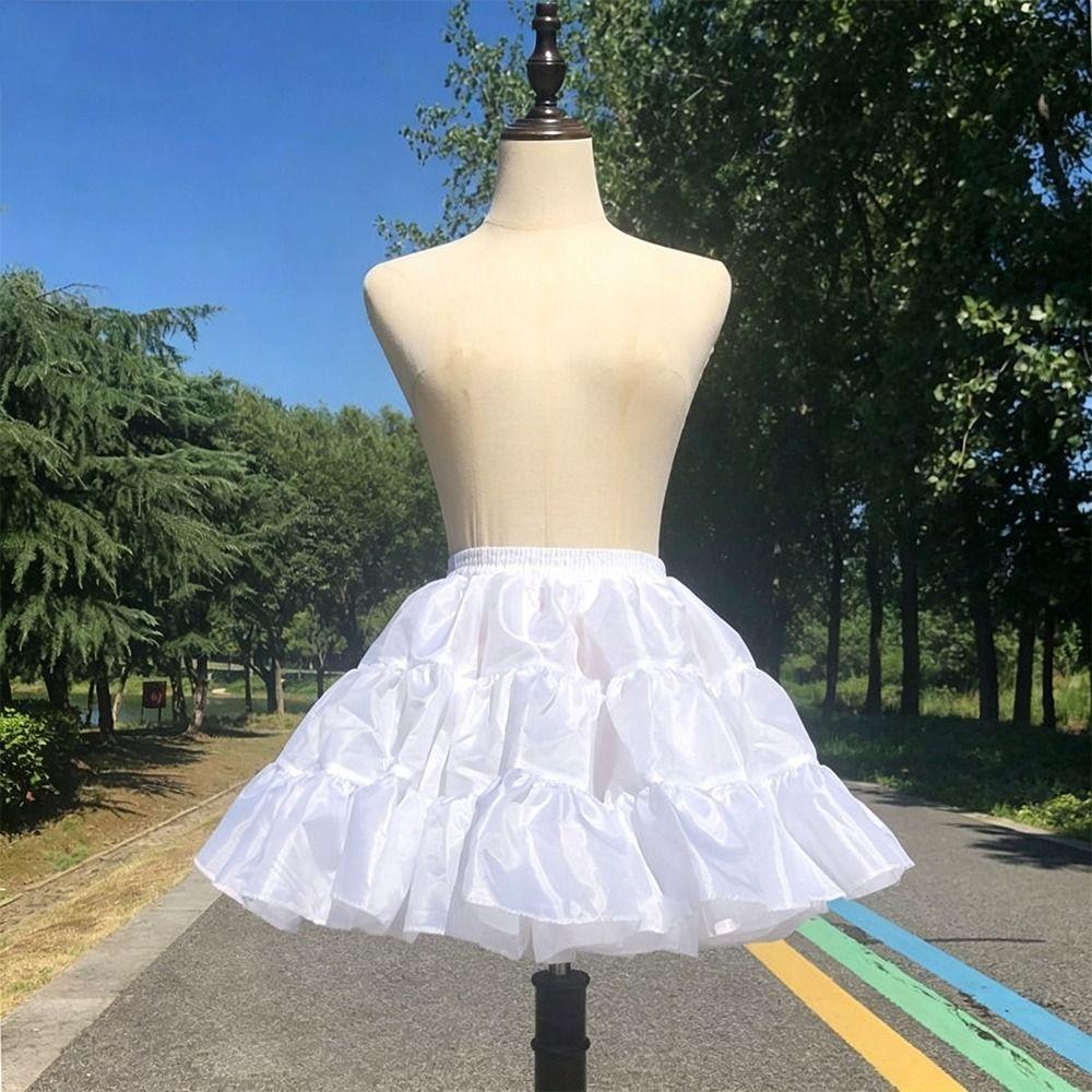 White Petticoat Lolita Crinoline Skirt Fashion Ball Gown Petticoats Party Dress