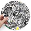 Zebra Cartoon Animal Stickers: 50 Sheets for DIY Journals, Notebooks, and Water Bottle Decoration