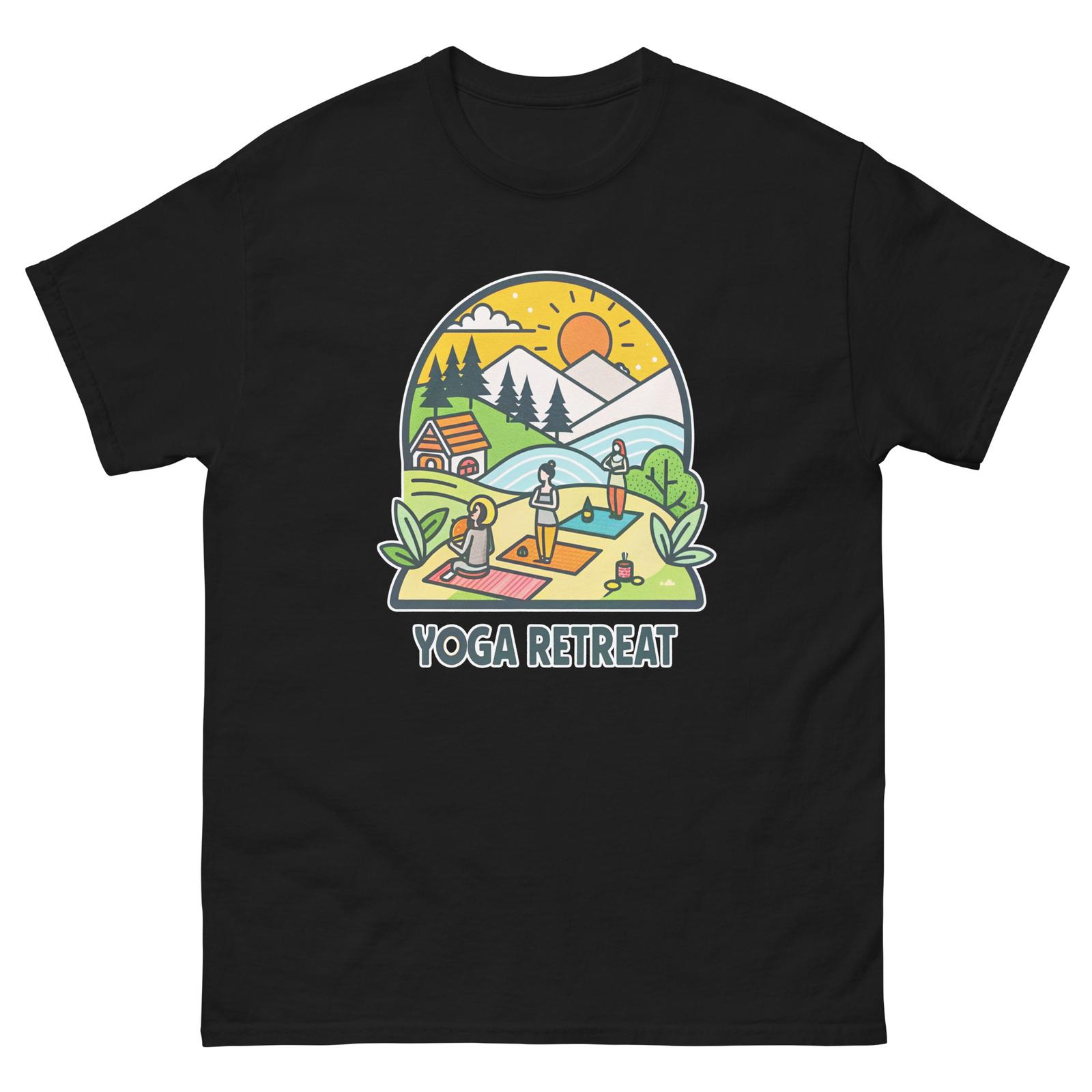 Yoga Retreat Event Attraction Social Gathering T-Shirt S