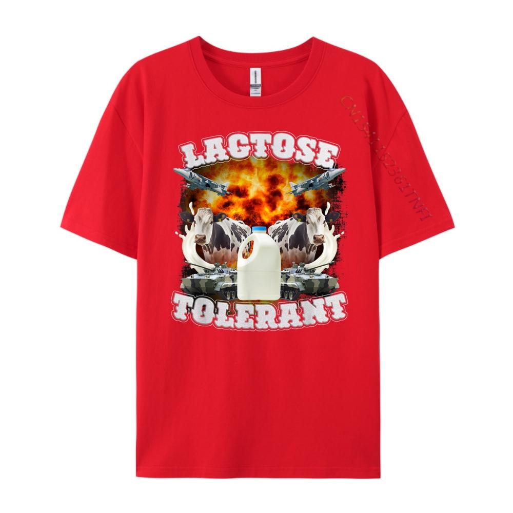 Lactose Tolerant Funny Trending Meme Graphic Tees Custom T Shirt Big And Tall St Patricks Day S