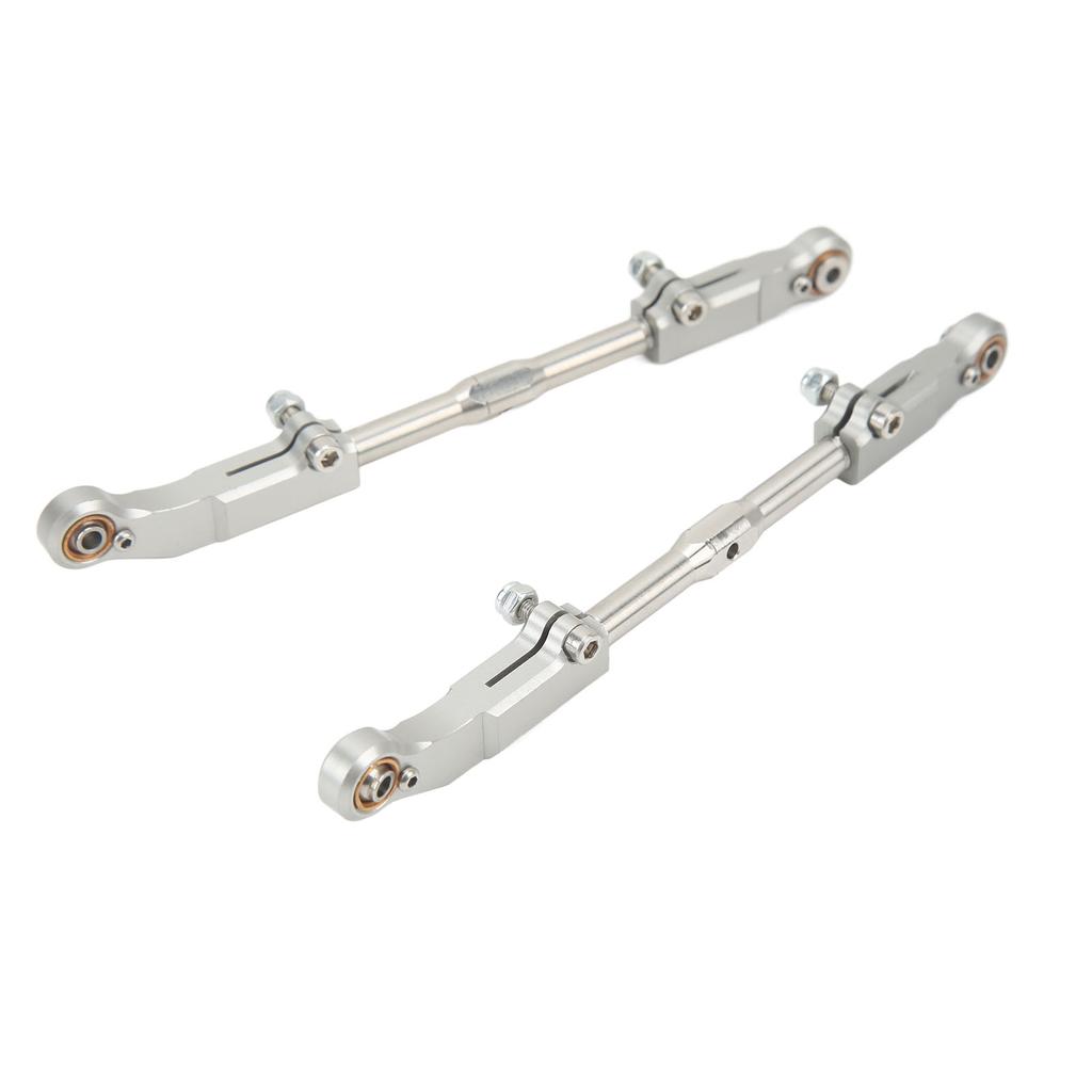 2pcs RC Rear Upper Suspension Pull Rod Aluminum Alloy Silver Accessories for Corally Kronos 6S 1 8 RC Car