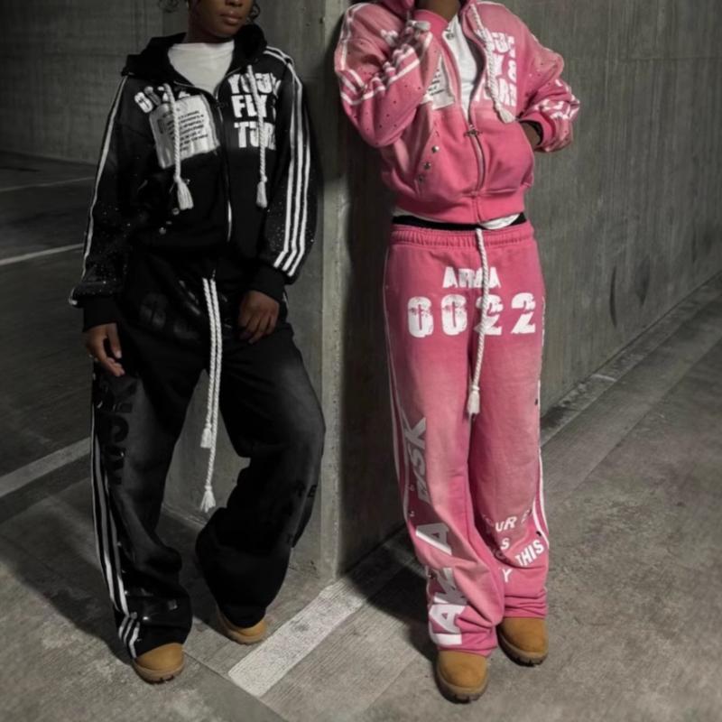 European and American Trendy Printed Personalized Y2K Hip-hop Unisex Sweatpants