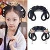 Headdress Girls Chinese Chignon Black Princess Hair Bun Cosplay Wig Integrated Hair Bun  for Kids