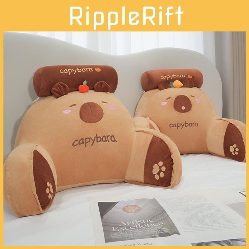 Animal Capybara Plush Cushion With Pp Cotton Filling Latex For Home And Car