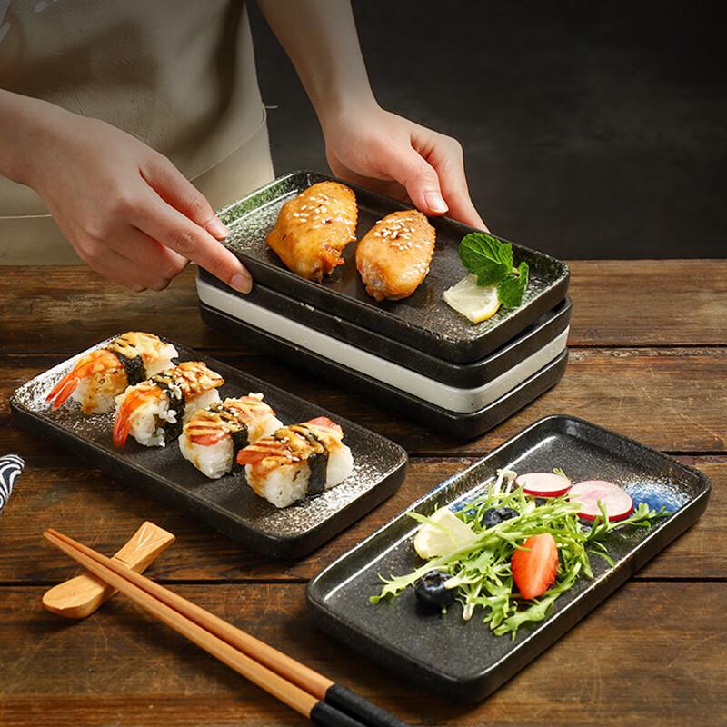 Wutuo Japanese Ceramic Rectangular Sushi Plate