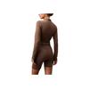 Calvin Klein Short Slim Fit Stand Collar Long Sleeve Jacket Women jackets Khaki 404F406-030