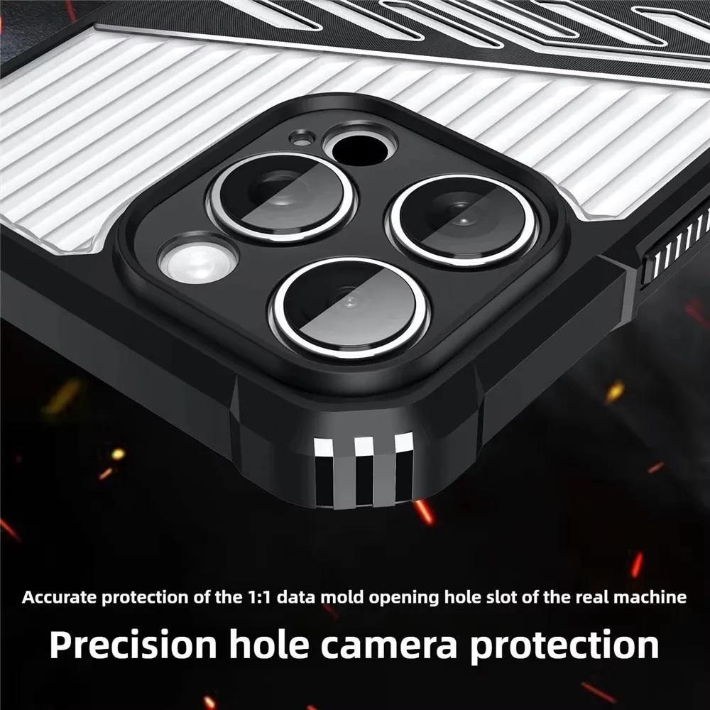 Armor Matte Phone Case For iPhone 16 13 15 11 14 12 Pro Max Shockproof Cover For iPhone 14 15 16 Plus Phone Accessories Fundas