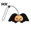 Holiday Atmosphere Pet Decor Halloween Collar Charm, Plush Ghost Pumpkin Pendant, Soft Stuffed Durable Play Toy Hanging Ornament for Cats, Small