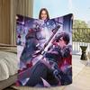 ZZZ Ellen Joe Fanart Zenless Zone Zero Flanell warme Gemütlichkeit weiche Plüschdecke für Sofa Wohnzimmer Büro Schlafzimmer Reise Geschenk