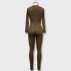 Women's Lace-Up Buckle Long Sleeve Jumpsuit