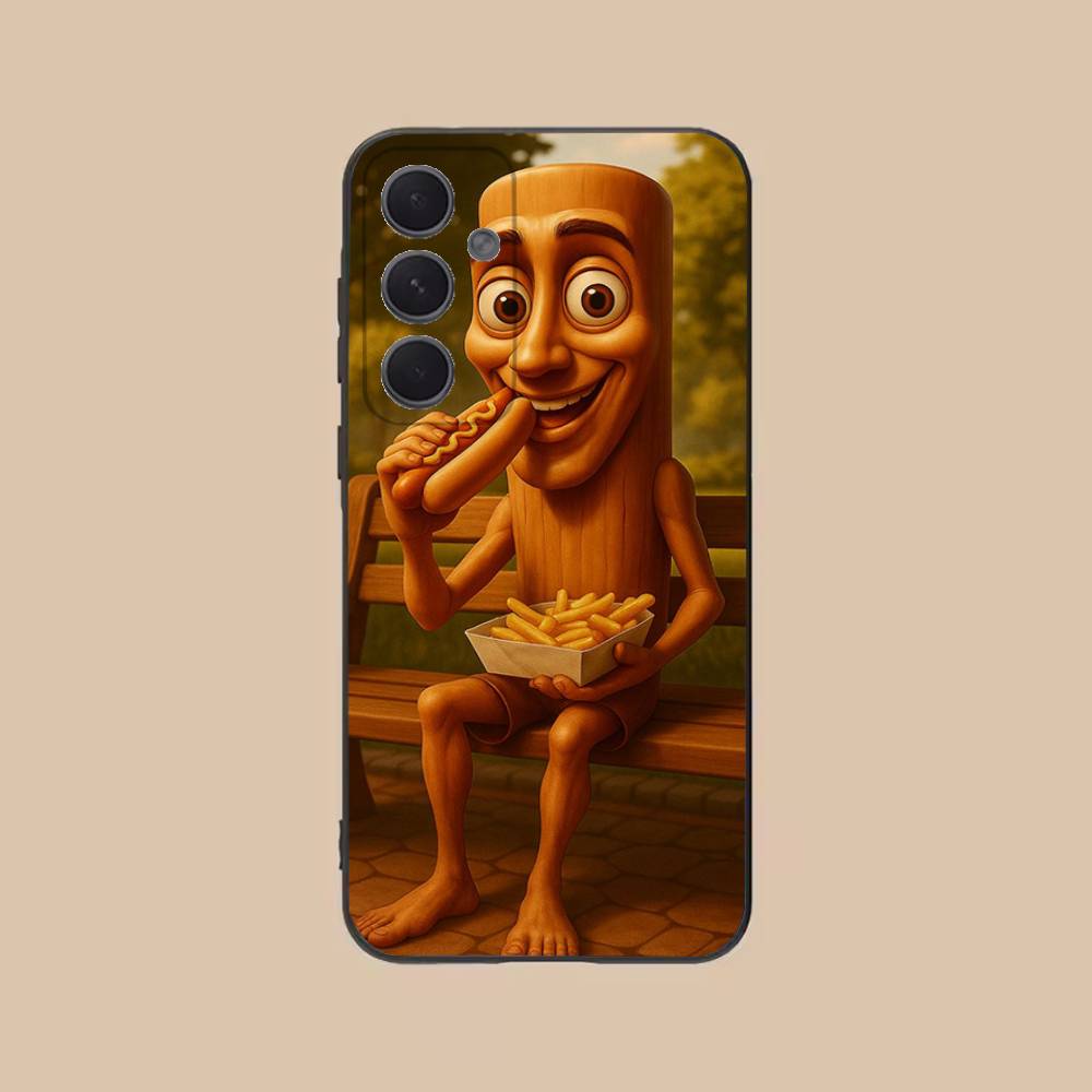 

Tung Tung Tung Sahur Phone Case For Samsung S25,24,21,22,23,20,S30,Ultra,Plus,Fe,Lite,Note,5G Black Soft SamsungS24plus