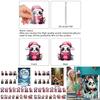 Christmas Countdown Advent Calendar With Cute Panda Figurines And Acrylic Material For Celebrations
