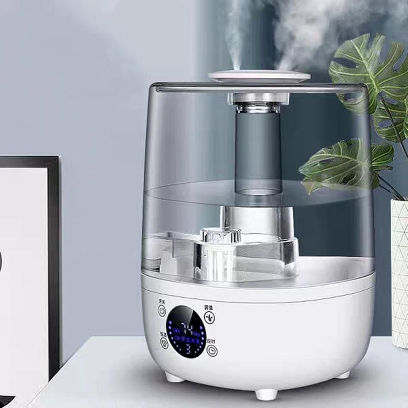 2000ML Smart Electric Air Humidifier Remote Control Timer Double Mist Essential Oil Aroma Diffuser Home Office Adjustable Fogger