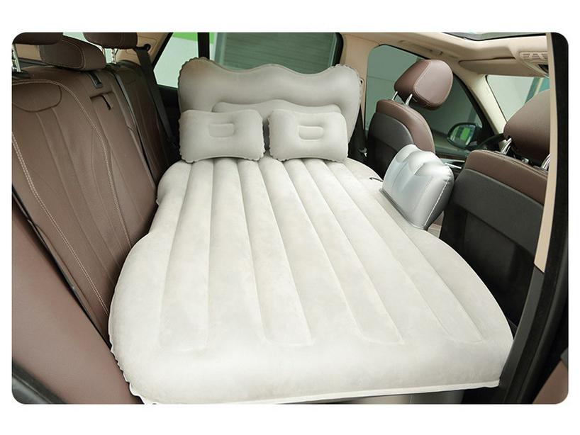 PVC Flocking Inflatable Car Mattress - Universal Travel Bed for Rear Seat