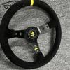 Universal 14inch Concave Racing Sports Steering Wheel Car Rally JDM Drifting Steering Wheel