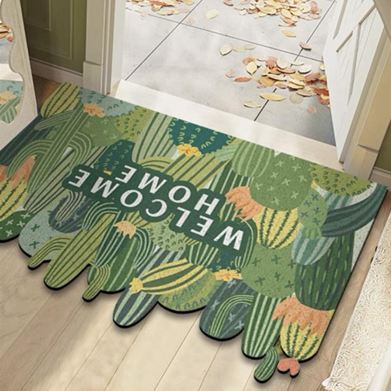 

Шелковый коврик для пола, коврик для входной двери, коврик для входной двери из ПВХ, ковер можно резать 60*90CM