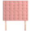 Maison Exclusive - Tête de lit Rose 80x5x118/128 cm Velours