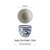 Retro Blue & White Porcelain Double Ear Round Jar - Large Deep Soup or Rice Bowl, Creative Ceramic Tableware for Hotels & Restaurants