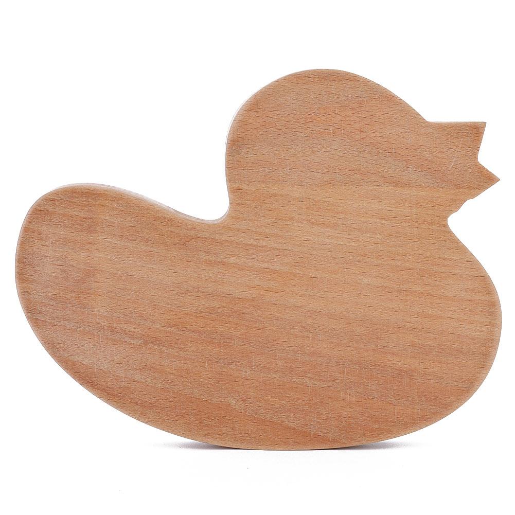 Wooden Cute Plate Divided Dish Bowl Food Serving Tray for Kid ChildrenDuck
