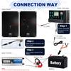 SOECOPO Portable 10000W Home Camping RV Solar System Kit 2×800W 12V Solar Panels, DC 12V To AC 220V Inverter, 100A Controller