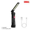 New Portable COB LED Flashlight USB Rechargeable Work Light Magnetic Lanterna Hanging Lamp with Built-in Battery Camping Torch