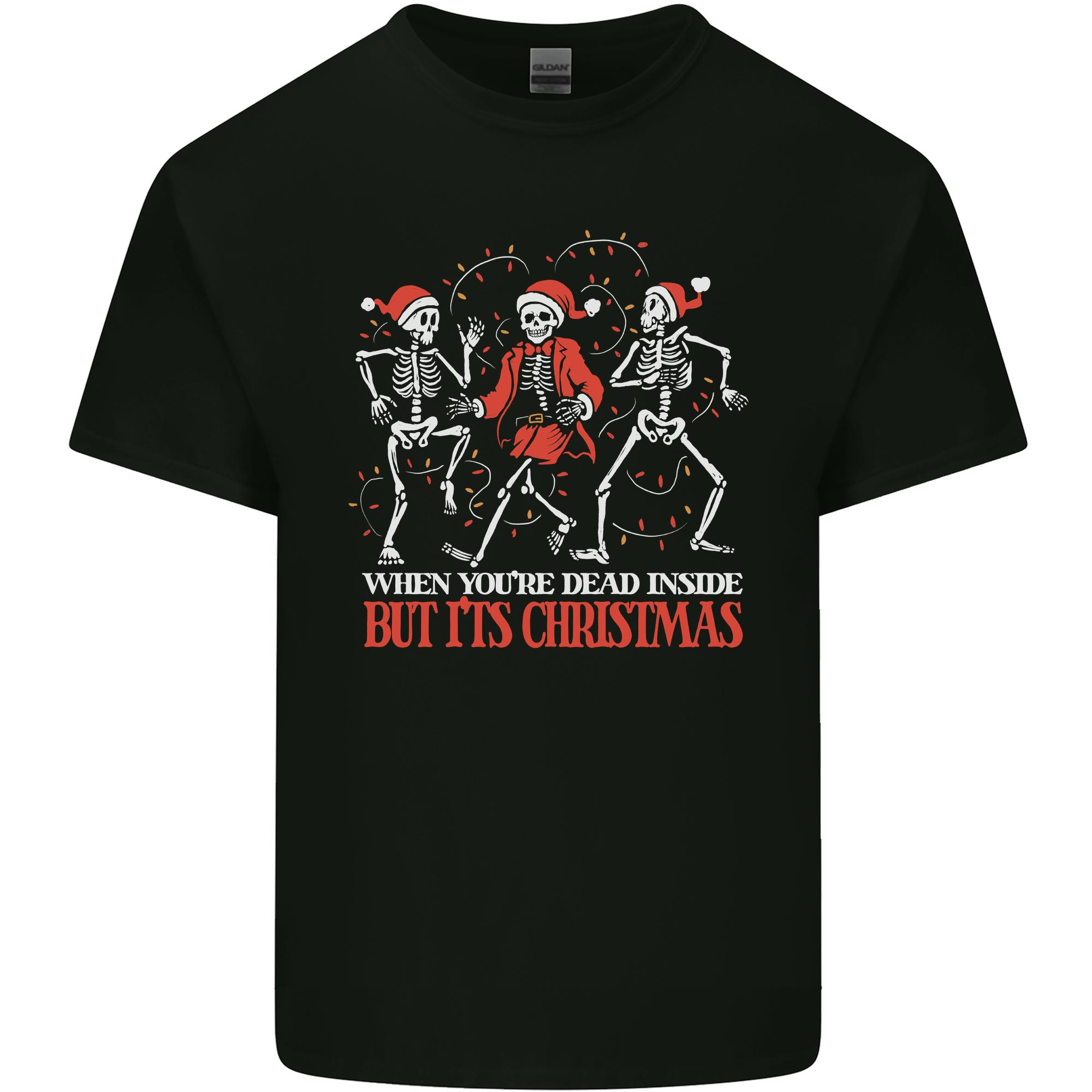 Dead Inside But Its Christmas Anti Xmas Unisexs Light Cotton TShirt S