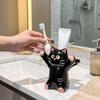 Cartoon Animal Cat Toothbrush Holder Anti-Slip Base Toothpaste Storage Shelf  Bathroom Organizer
