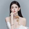 Luxury Exaggerated Choker Temperament Long Tassel Collarbone Chain  Banquet Party