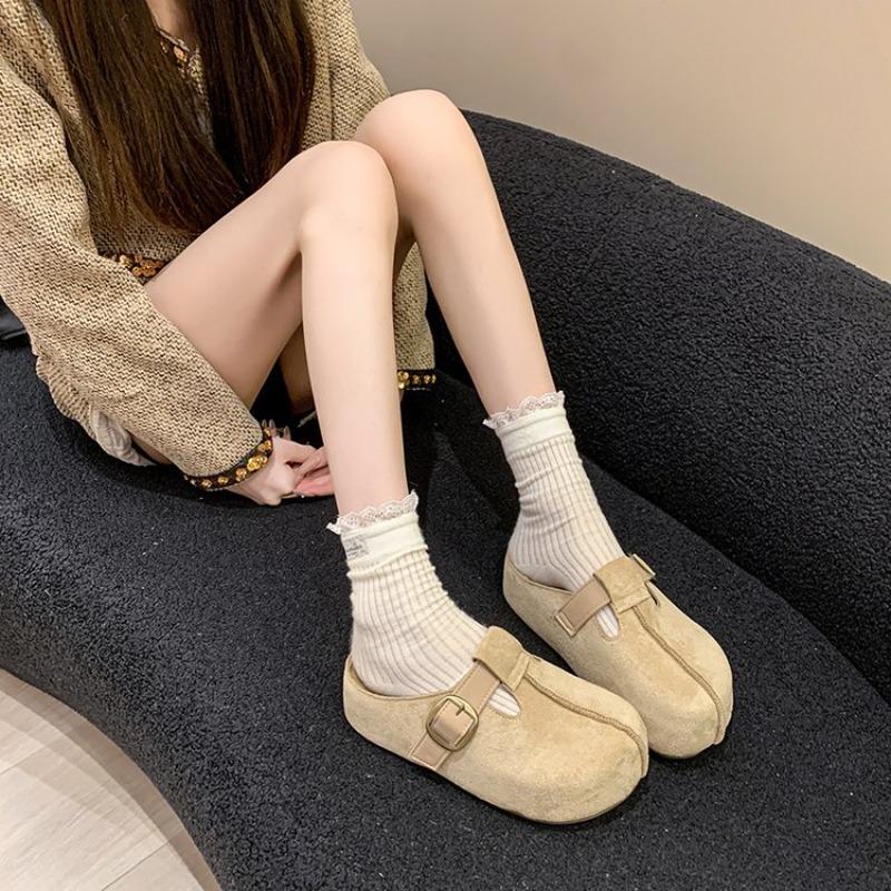 Fashion Europe Station 2025 New Platform Slippers Women's All-match Casual Heightened Baotou Slippers