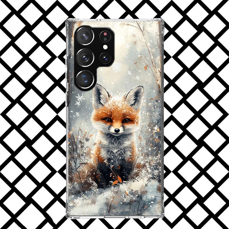 Animal Fox Phone Case for Samsung Galaxy S26 S25 Edge S24 S23 Ultra S22 Plus S21 FE S20 + Soft Cover Print Fundas Galaxy S25 S24