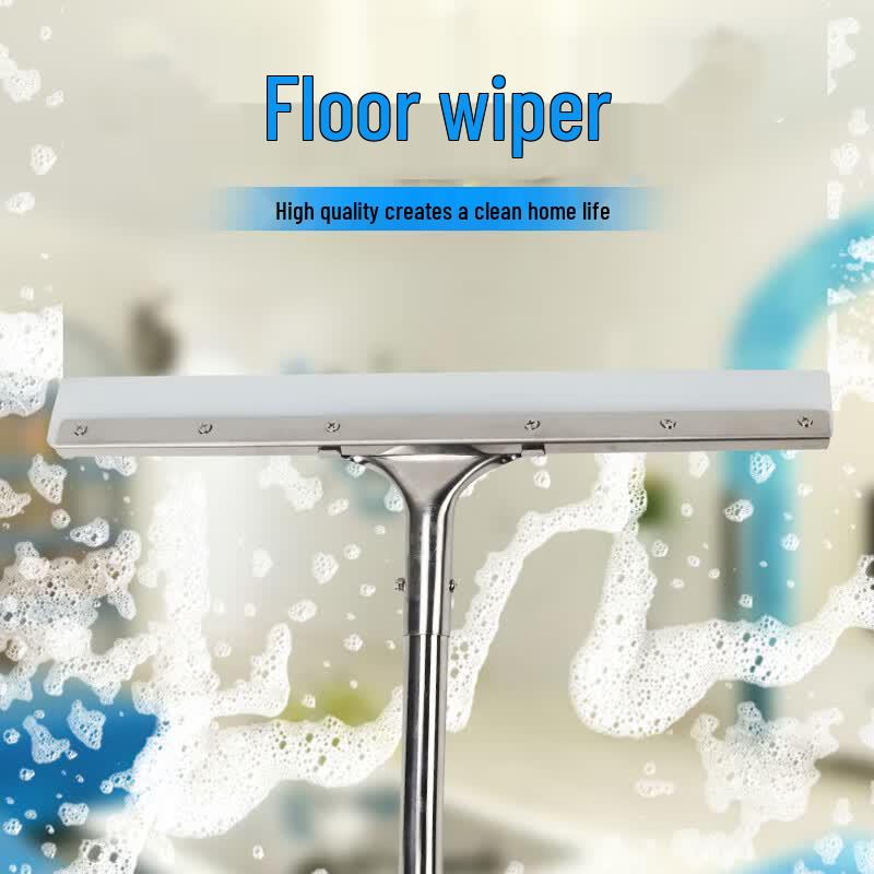 Professional Silicone Floor Wiper with Stainless Steel Handle