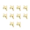 10pcs Metal  Clip Multipurpose Strong Grip Large Paper  Clips for Office School Yellow