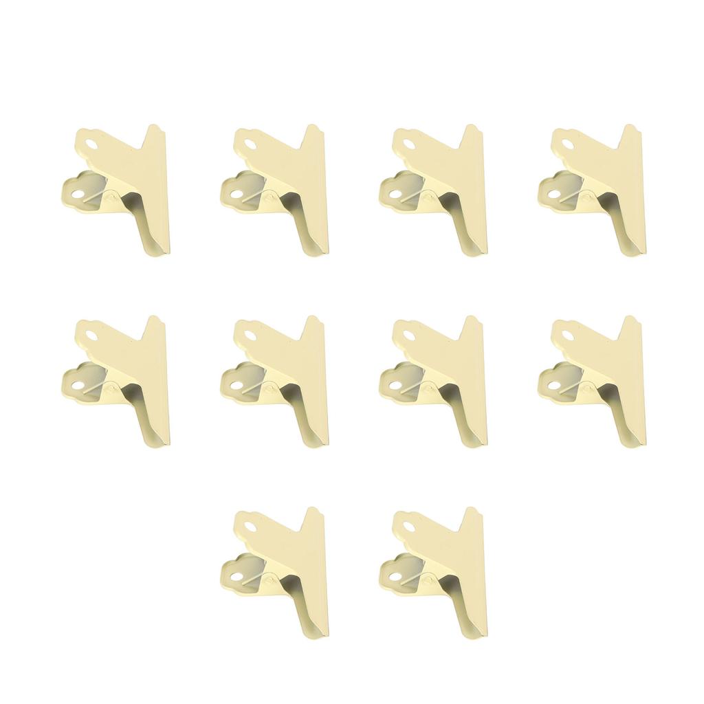 10pcs Metal  Clip Multipurpose Strong Grip Large Paper  Clips for Office School Yellow