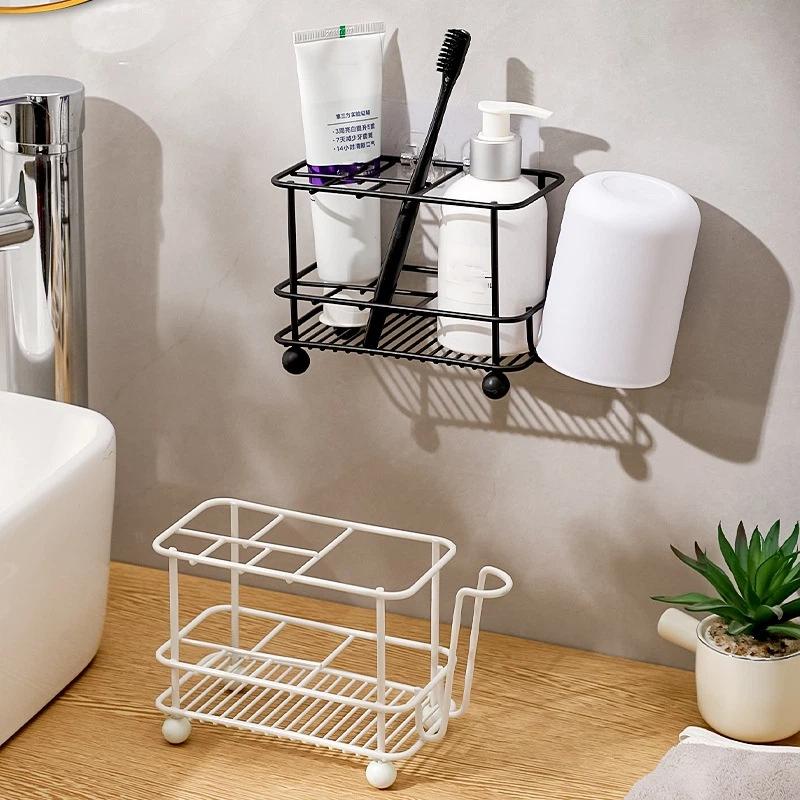 Toothbrush Holder For Bathroom - Stainless Steel Toothpaste Holder Stand, For Electric Toothbrush Stand Organizer Accessories