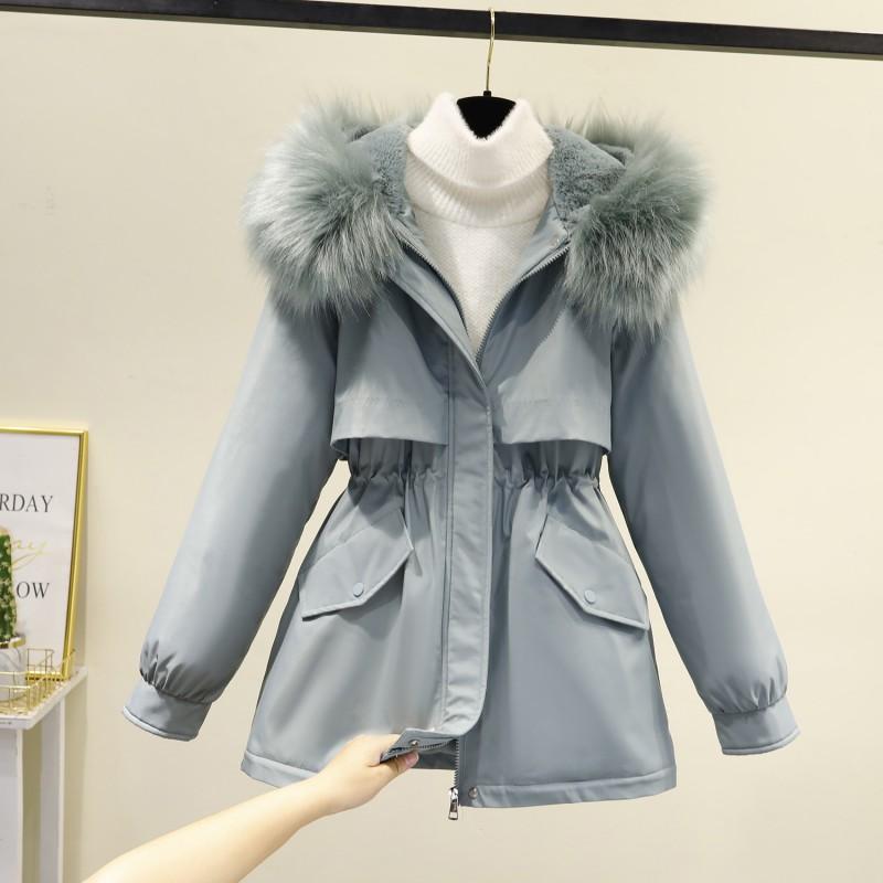 Womens Short Padded Parka Slim Fit Hooded Winter Coat Fleece Lined Warm Casual Jacket