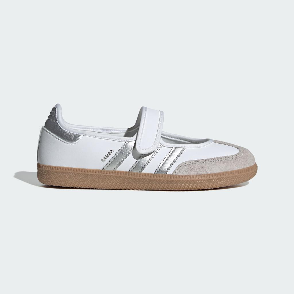 adidas Samba Jane White Silver Metallic (Women's)