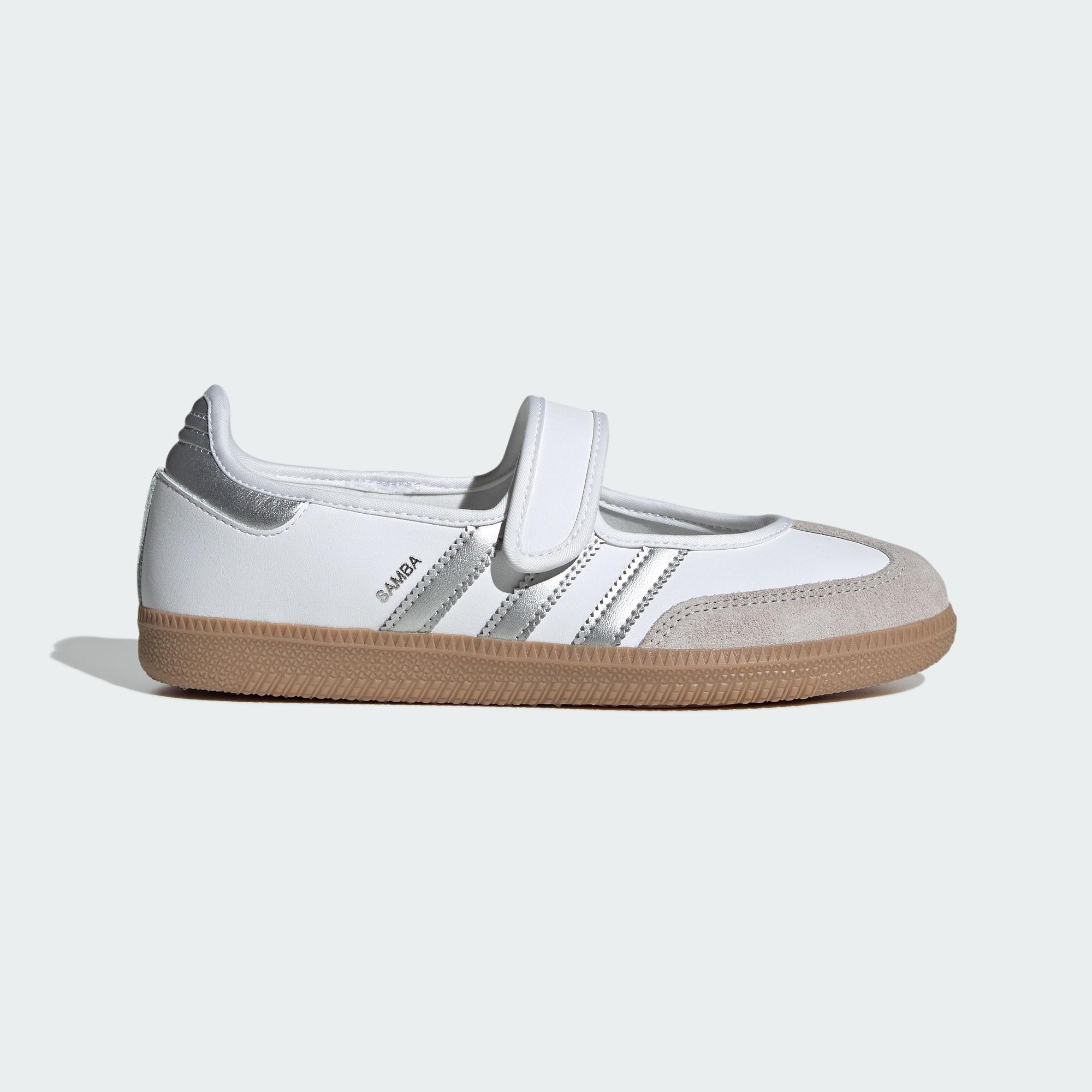 adidas Samba Jane Белый Серебристый Металлик (Женский) 35.5
