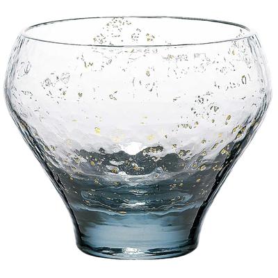Toyo Sasaki Glass Edo Glass Yachiyo Kiln Iron Navy Made In Sake Sake Perfect for Respect for the Aged 10365LBS Cup, Blue, 115ml, Japan, Cup, Glass,