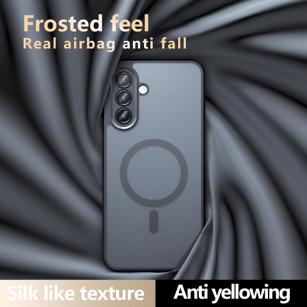 Für Samsung Galaxy A17 5G Hülle Kompatibel mit MagSafe TPU+PC Matte Skin Touch Handyhülle