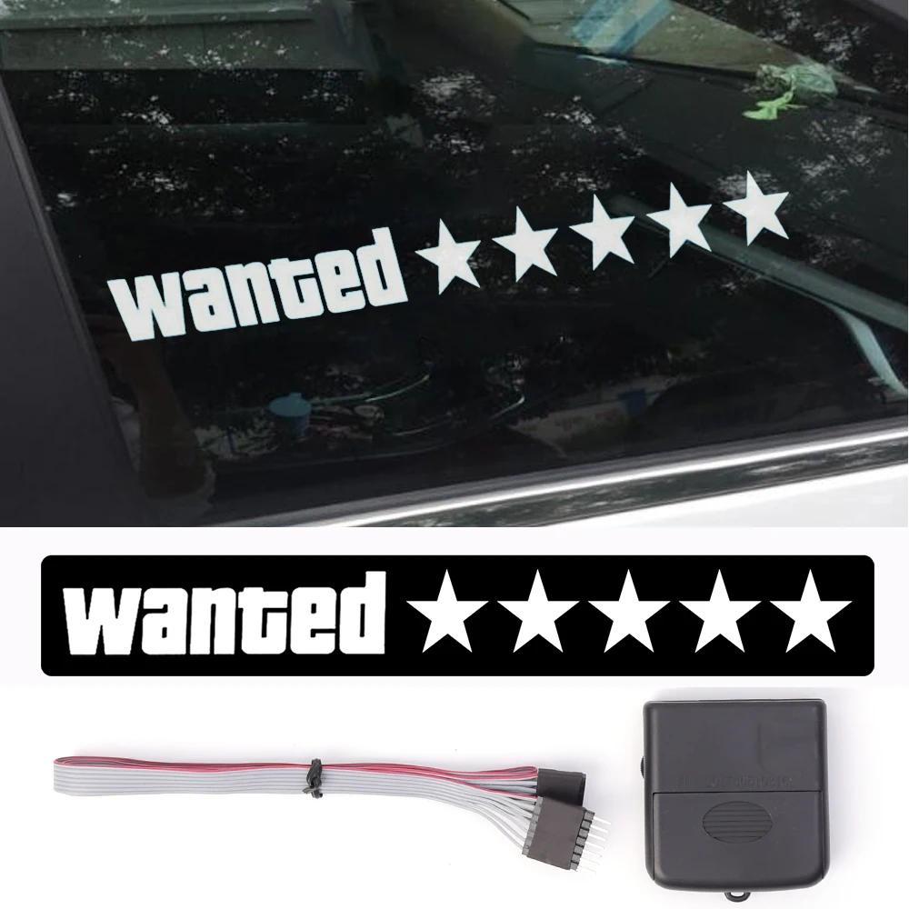 

Электрический светодиодный стикер для автомобиля «Требуется пятиконечная звезда» El Cold Light Car Sticker Auto Moto Led Light-Emitting Signs Car Decals белый