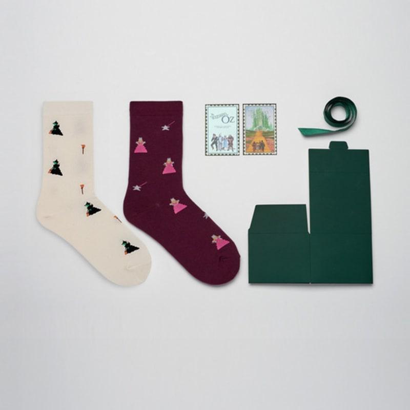 STUDIO SOCKSTOP [2PACK] Wizard of Oz Crew Socks_7colors